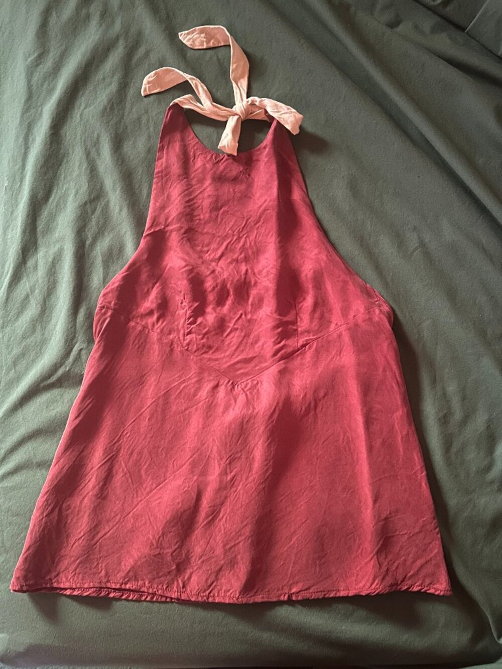 VRG GRL Sierra Halter Top in Wine (Size 2 US / 6 AUS)